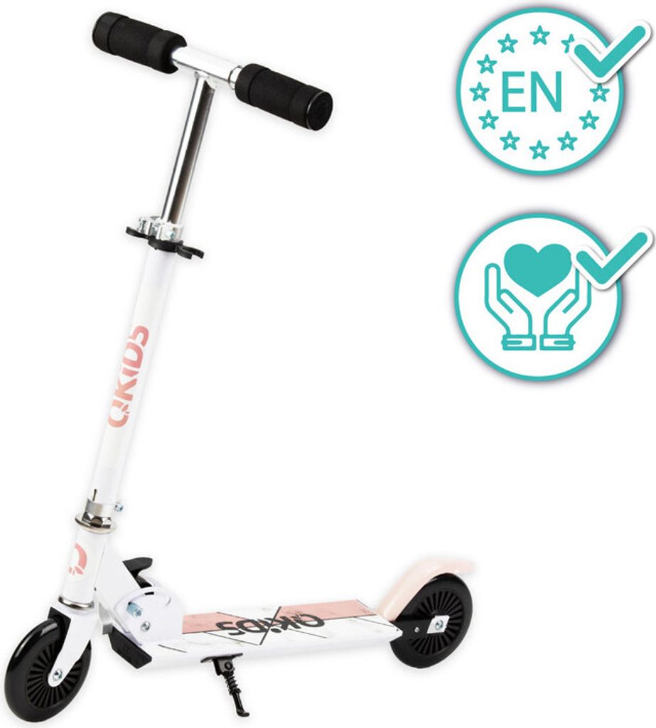 QKIDS - Detská kolobežka FLO aluminium pink Obrázok produktu 
