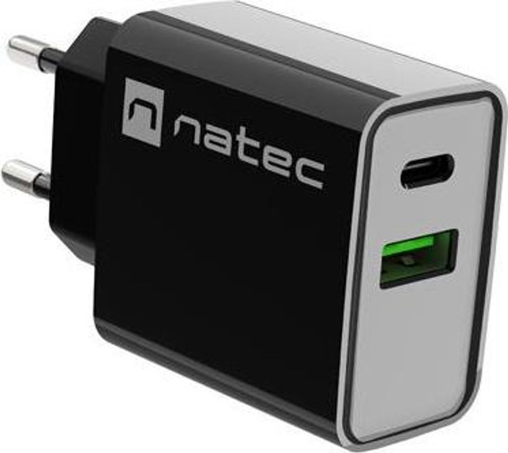 Natec RIBERA NUC-2062 Schwarz 20 W Wand-Ladegert