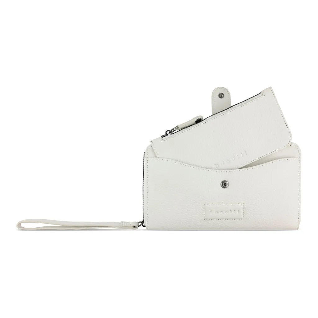 bugatti portafoglio Elsa Zip Wallet White avorio - 2