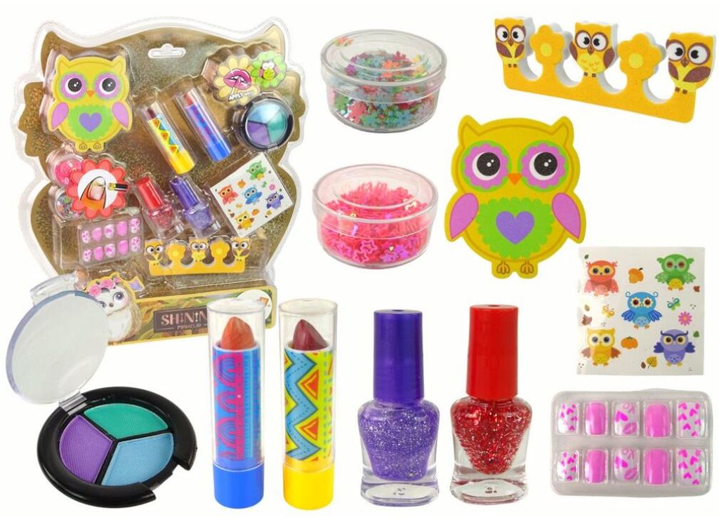 Leantoys Make-up Kit Nageldekoration Eule