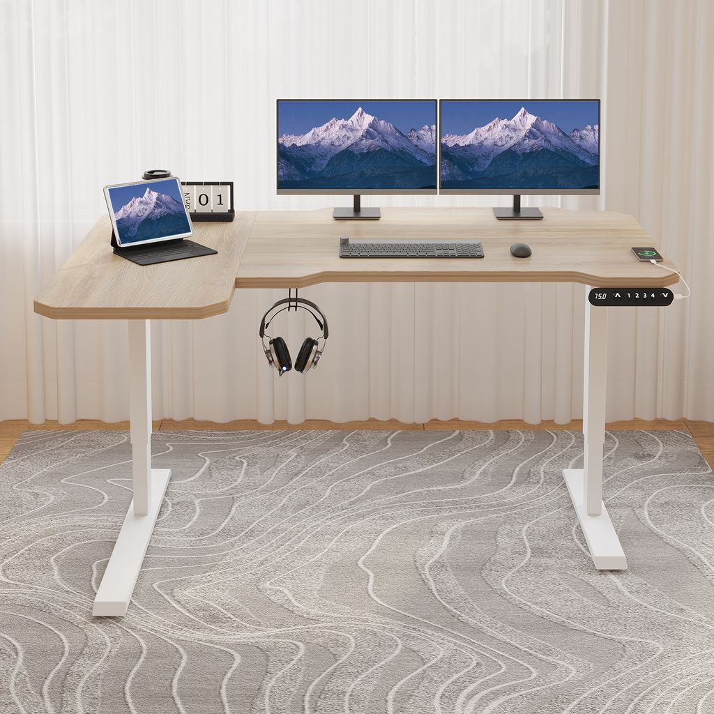 Hilodesk 150cm L Elektryczne Biurko stojące z regulowaną Zdjęcie produktu 3