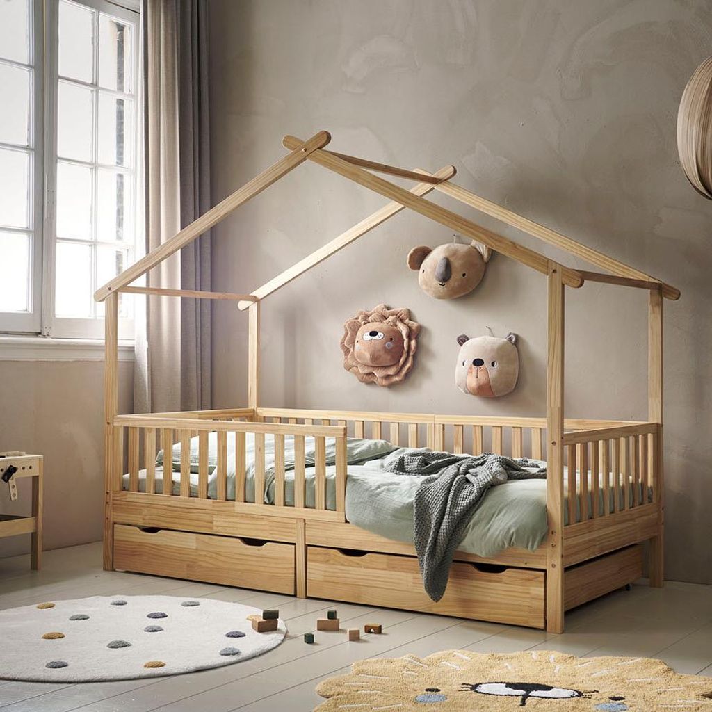 Petite Amélie Hausbett Maison - 90 x 200 cm - Natur