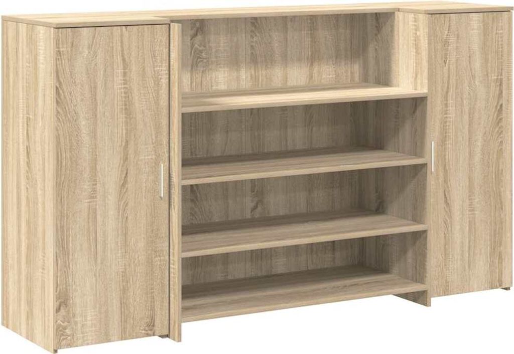 vidaXL Ontvangstbalie Sonoma-eikenhout, 180x50x103,5 cm, Productafbeelding 