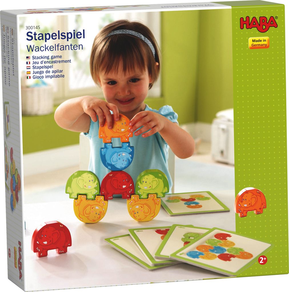 HABA Stapelspiel Wackelfanten, 2 Jahr(e), Buche, Karton Produktbild 