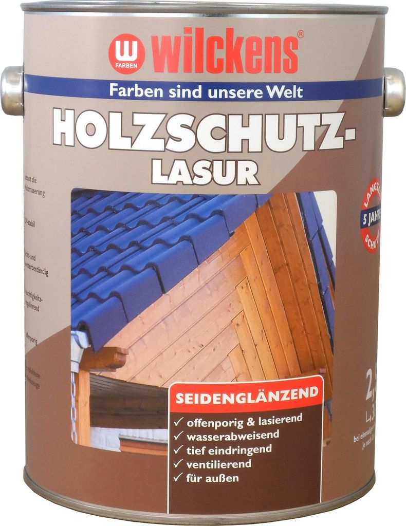 Wilckens Holzschutzlasur seidenglänzend, 2,5 l, Teak