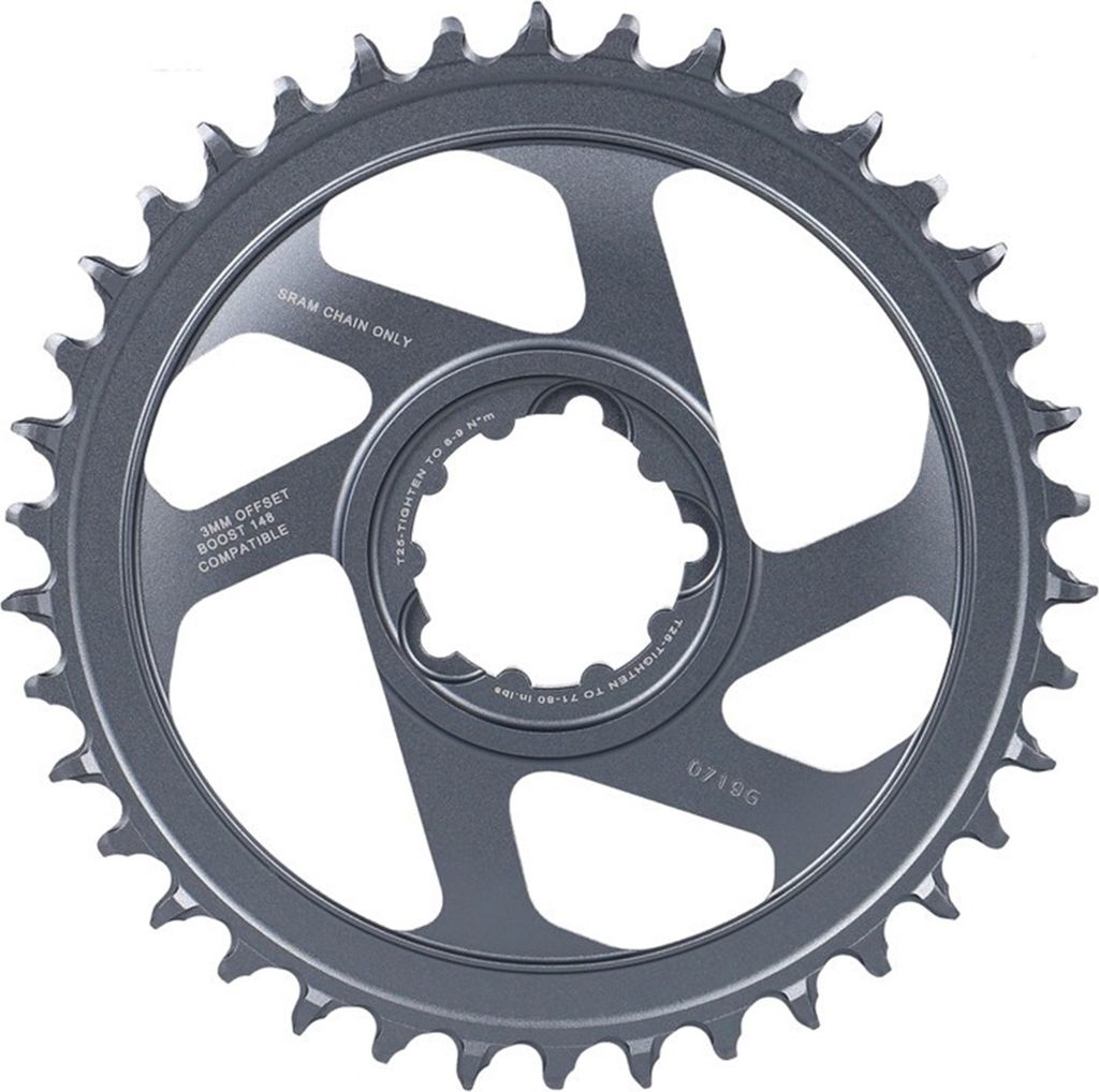 SRAM Kettenblatt X-Sync2 Eagle Boost 38 Z.,Alu,offset 3mm,DM,12-f., grau