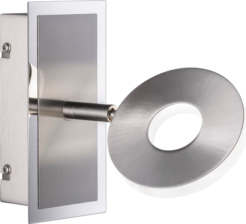 Fischer & Honsel Dent LED Wandleuchte 6W Tunable white steuerbar dimmbar nickel 30214