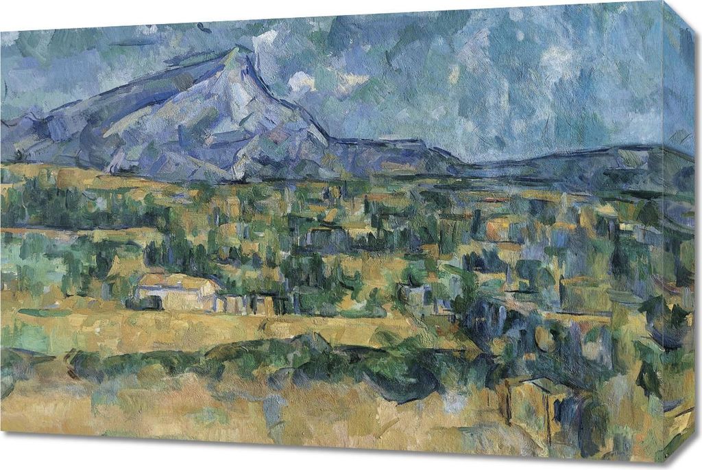 Bild 60x40cm Mont Sainte-Victoire, Paul Cezanne Vintage Salon
