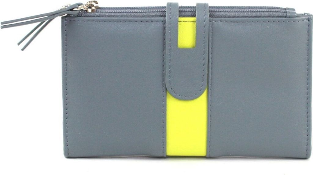 Eastern Counties Leather - "Ottilie" Leder Brieftasche für Damen EL480 (Einheitsgröße) (Grau/Zitrusfrüchte)