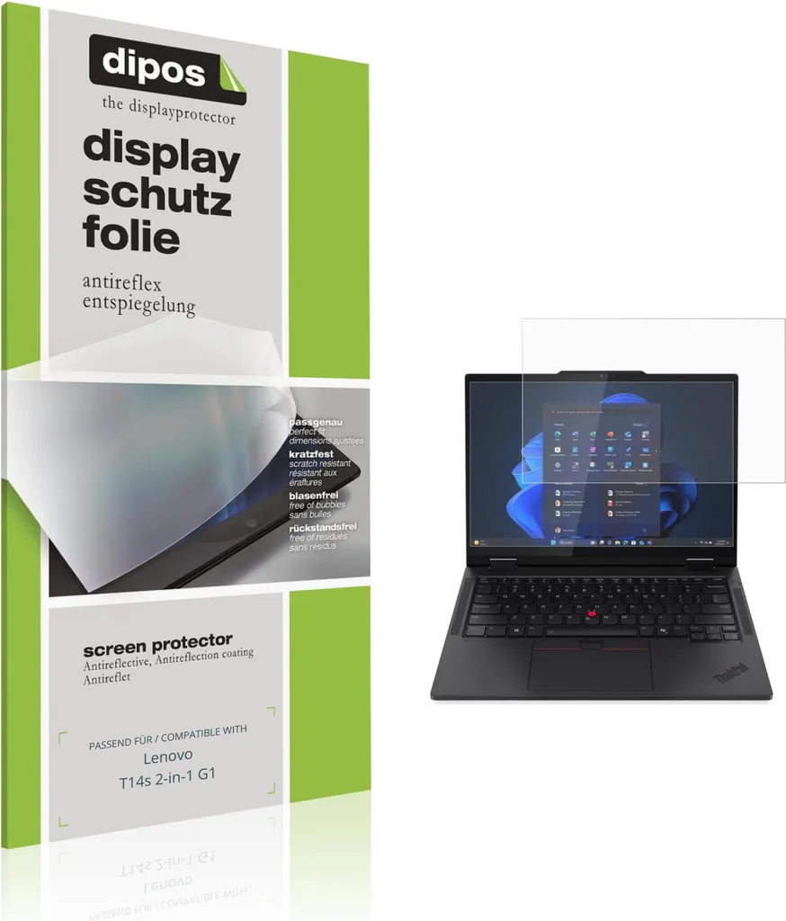 Film écran antireflet pour Lenovo T14s 2-in-1 G1 - Protection anti-rayure