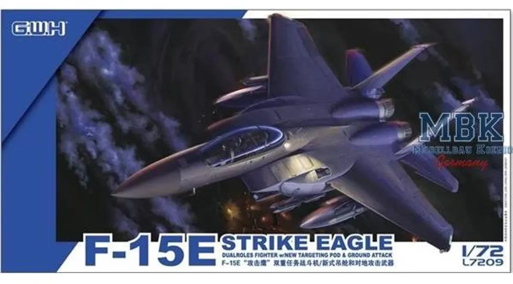 Kit de Modélisme F-15E Strike Eagle pour Diorama Militaire échelle 1/72
