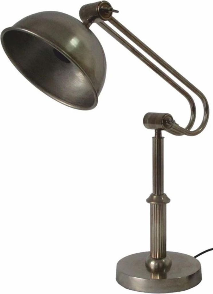Casa Padrino Jugendstil Tischleuchte Antik Silber H. 49 cm - Barock & Jugendstil Leuchten