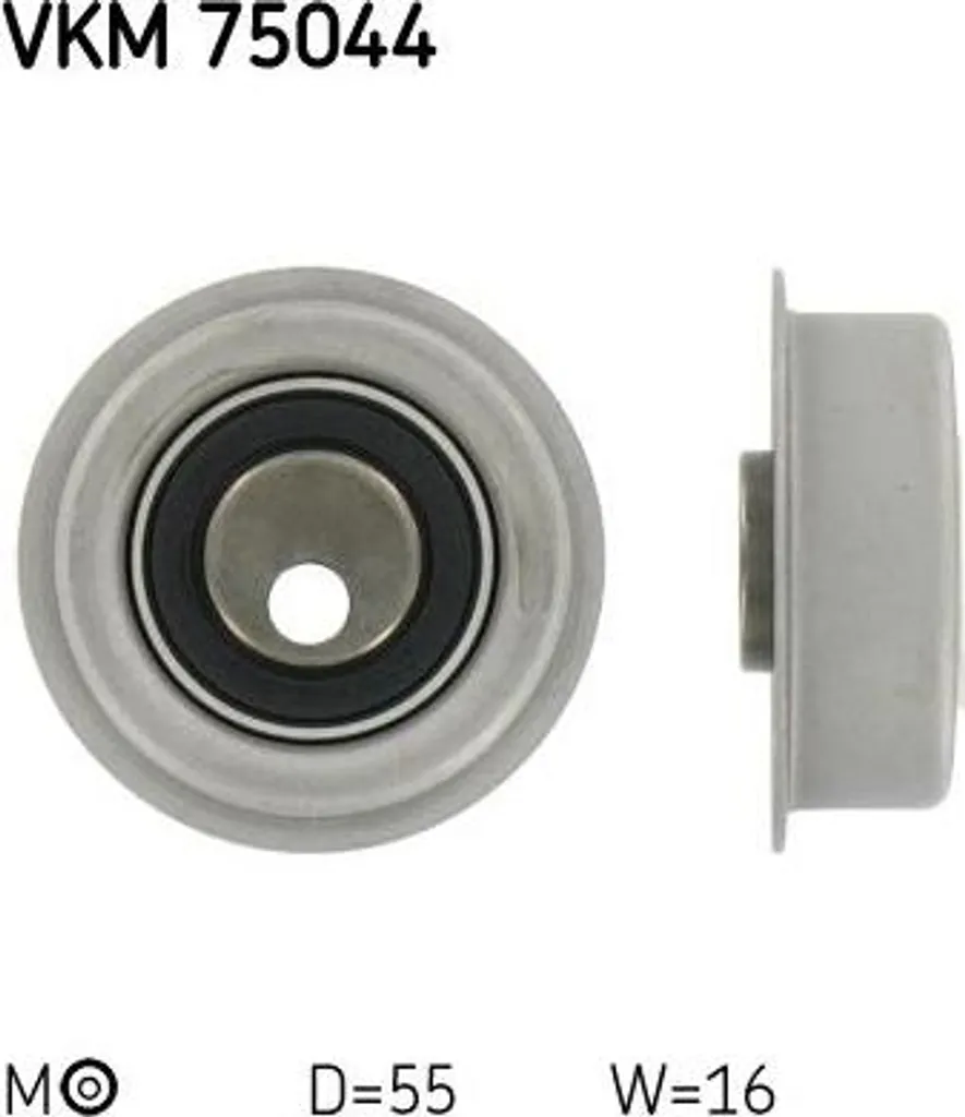 SKF VKM 75044 Rullo tenditore, cinghia dentata OE 2335733120 compatibile con Lantra, Santamo, Sonata, Colt, Eclipse, Galant, L300, L200, L400, Lancer, Pajero, Space Runner, Space Wagon