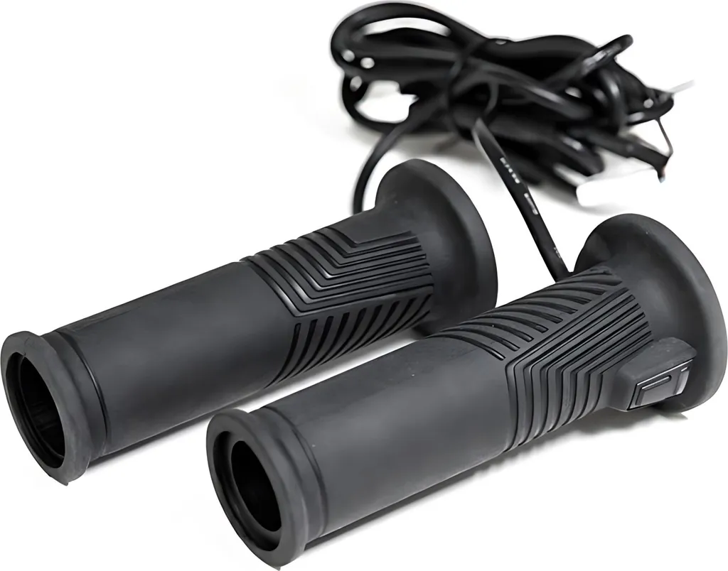 Poignées moto chauffantes universelles Koso HG-17 noir interrupteur intégré