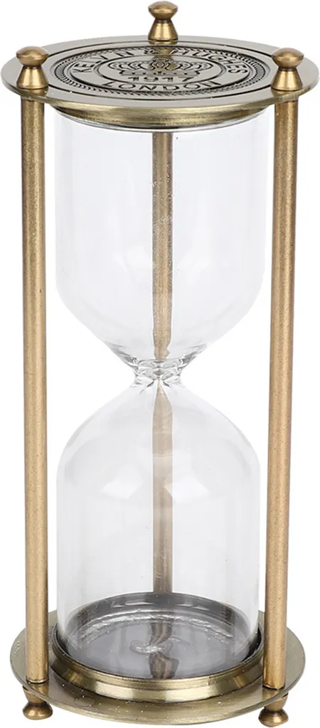Sablier en Verre Décoratif Petit Modèle 15 Minutes pour Bureau et Maison