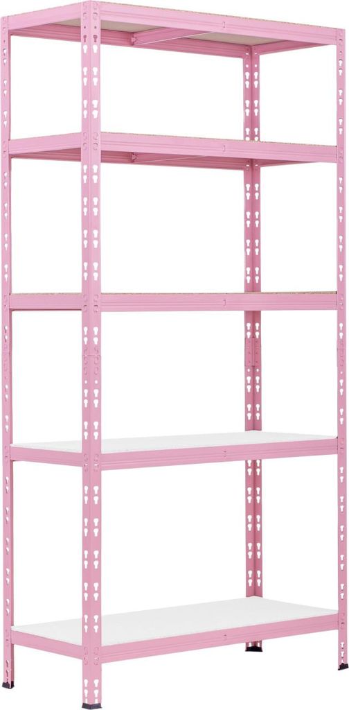 Schwerlastregal Mehrzweckregal Steckregal Regal rosa Produktbild 