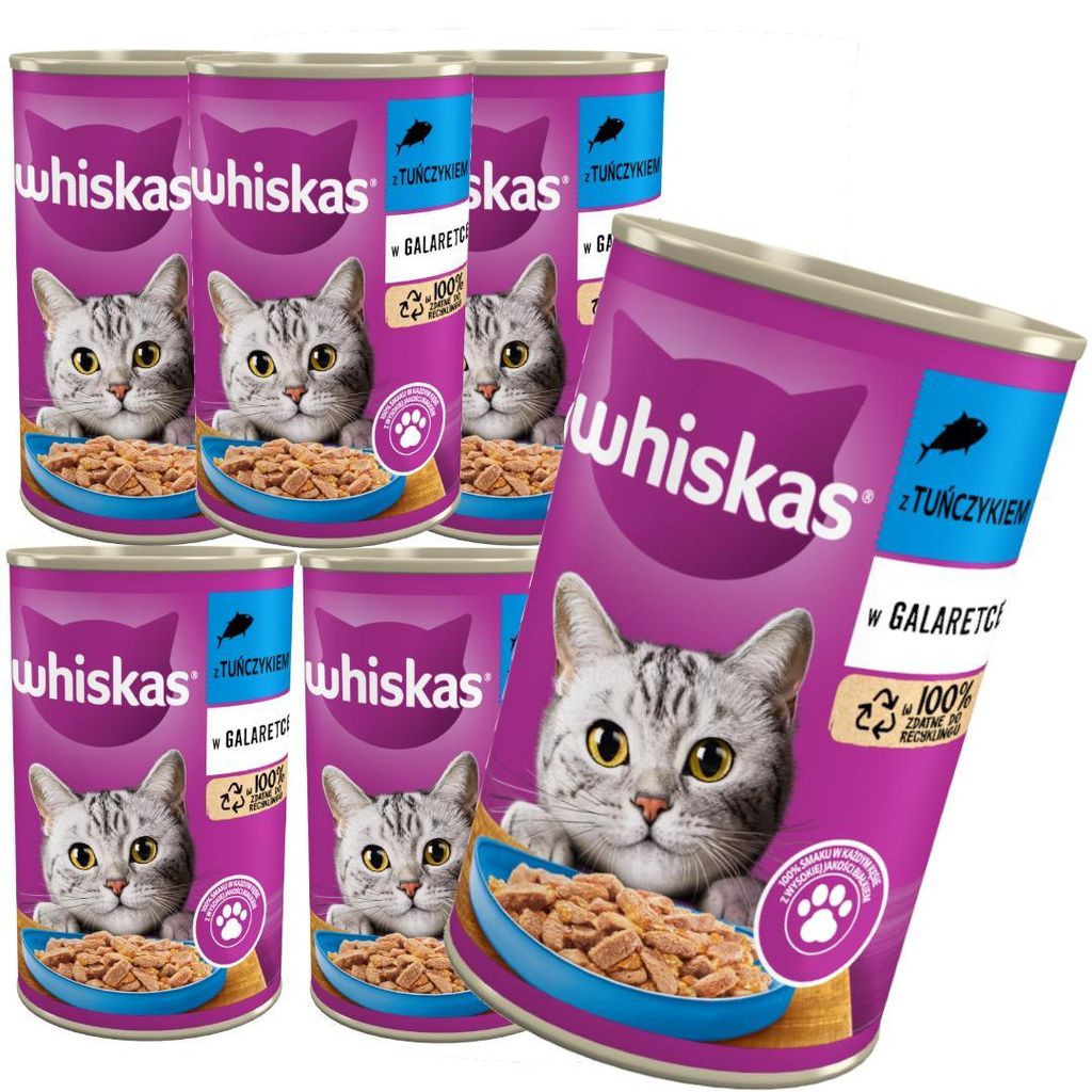 Whiskas Adult Dose 6x 400g Thunfisch Feuchtfutter Für Produktbild 