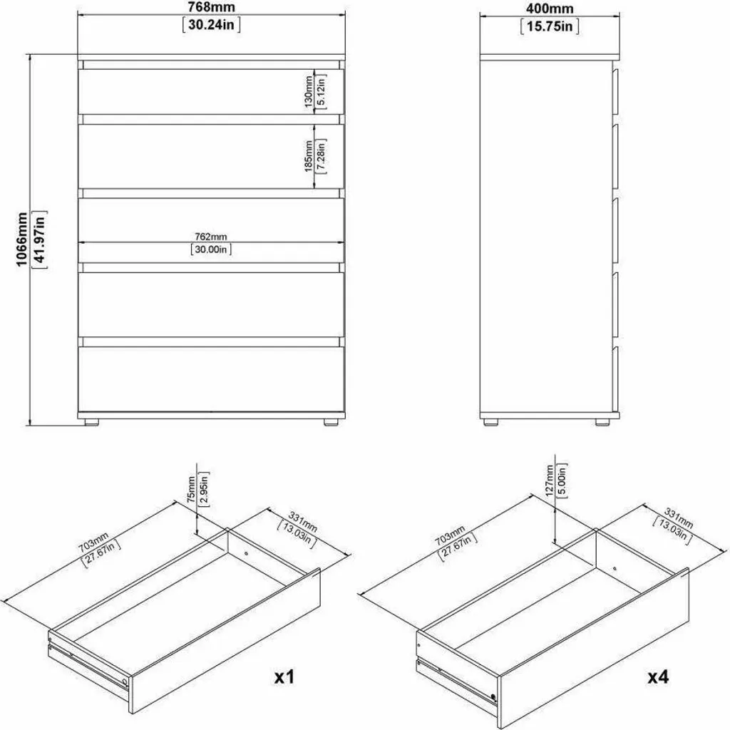 Commode NOVA Buffet Chêne structuré : Meuble de Rangement Chic et Robuste - 3