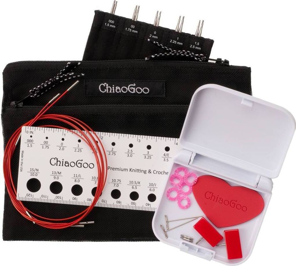 ChiaoGoo Edelstahl-Stricknadeln – 13 Cm, 10 Mm, 2 Stück