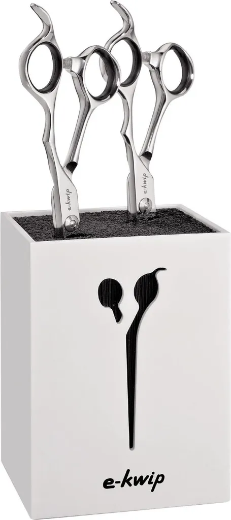 Kit ciseaux coiffure E-Kwip Education gaucher argenté 5,5 pouces