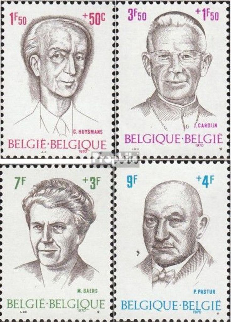 Briefmarken Belgien 1970 Mi 1613-1616 (kompl.Ausg.) Produktbild 