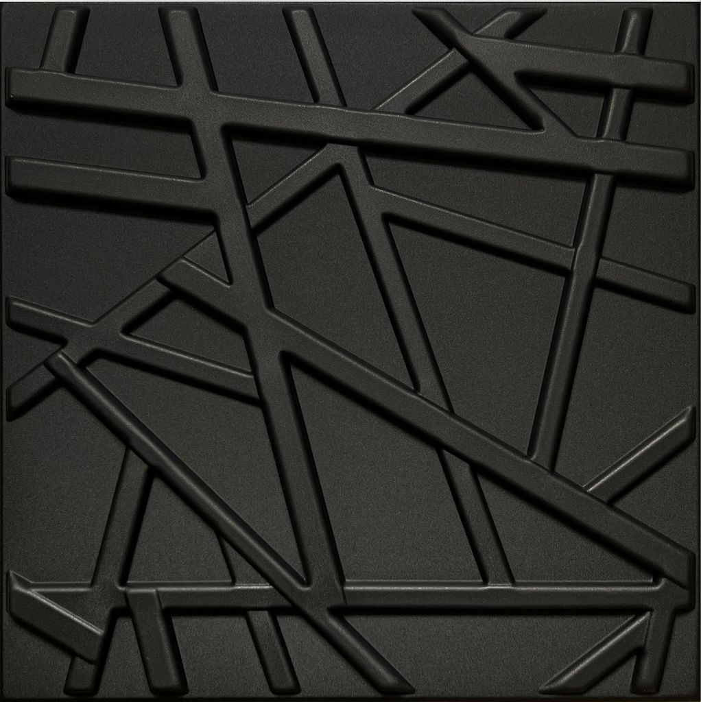 DECCART | 3D Wandpaneele & Deckenpaneele LINE Schwarz | Produktbild 