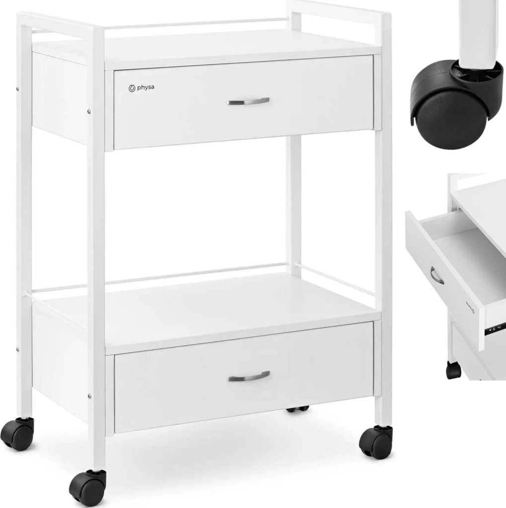 Friseur-Kosmetikwagen 2 Schubladen 2 Ablagen 62,5 x 40 x Produktbild 
