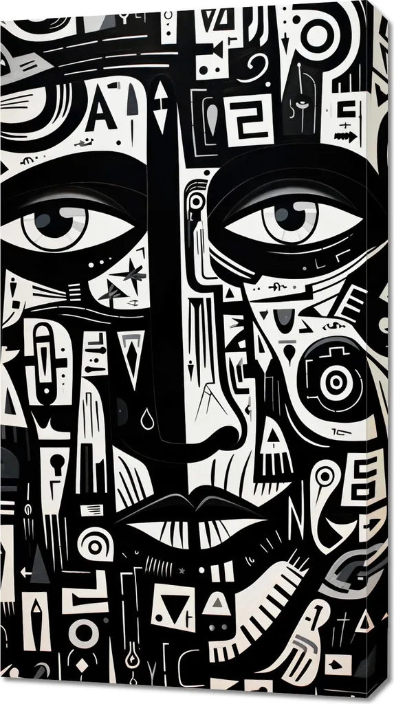 Decorazione Parete Labirinto di Pensieri 50x90 - Arte Astratta Contemporanea