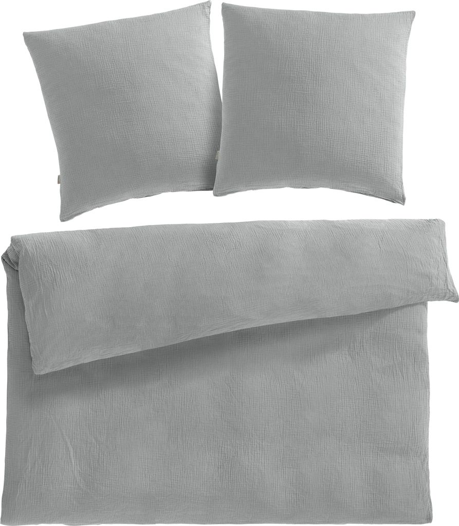 Pure Label Musselin Bettwäsche 200x220 cm mit Kissenbezug Produktbild 