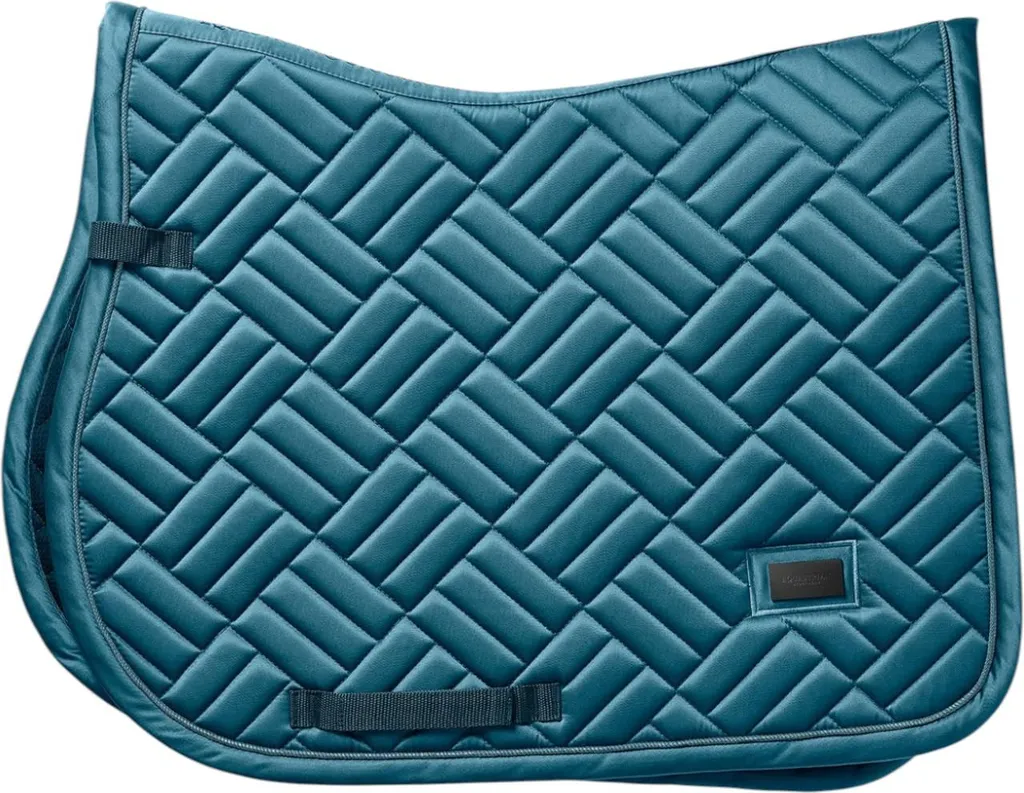 Tapis de Selle de Saut Modern Bleu Sarcelle Equestrian Stockholm Full