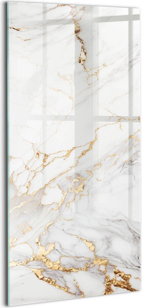 Designer Glasbild - Wandbild - Glas Bild - 60x120 cm - Dekorativer Marmor