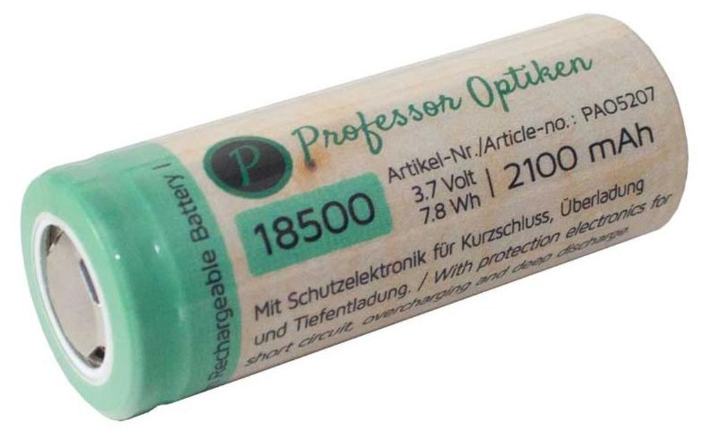 Lítium-iónová batéria Professor Optiken - typ: 18500, 3,7 V Obrázok produktu 