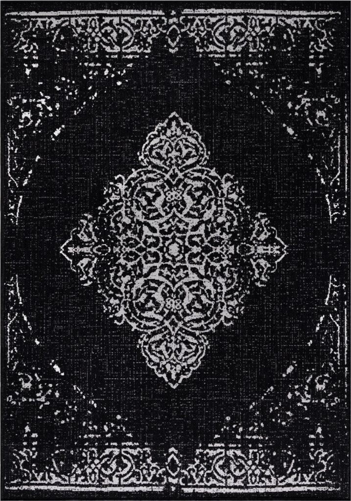 Outdoor Teppich SUNNY Schwarz 240 x 340 cm