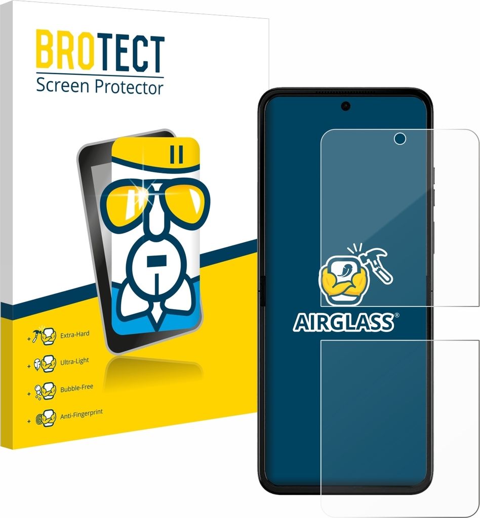 BROTECT Schutzglas für Motorola Razr 50 Ultra Schutzfolie Panzer Folie Glas Display Schutz klar