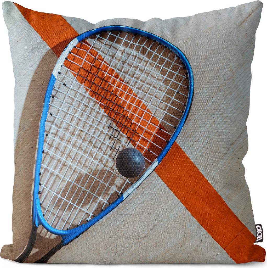 VOID Squash Schläger Spiel Sport Kissenbezug Kissenhülle sofa couch wohnzimmer dekoration wasserfest Outdoor Garten Kissen bezug deko