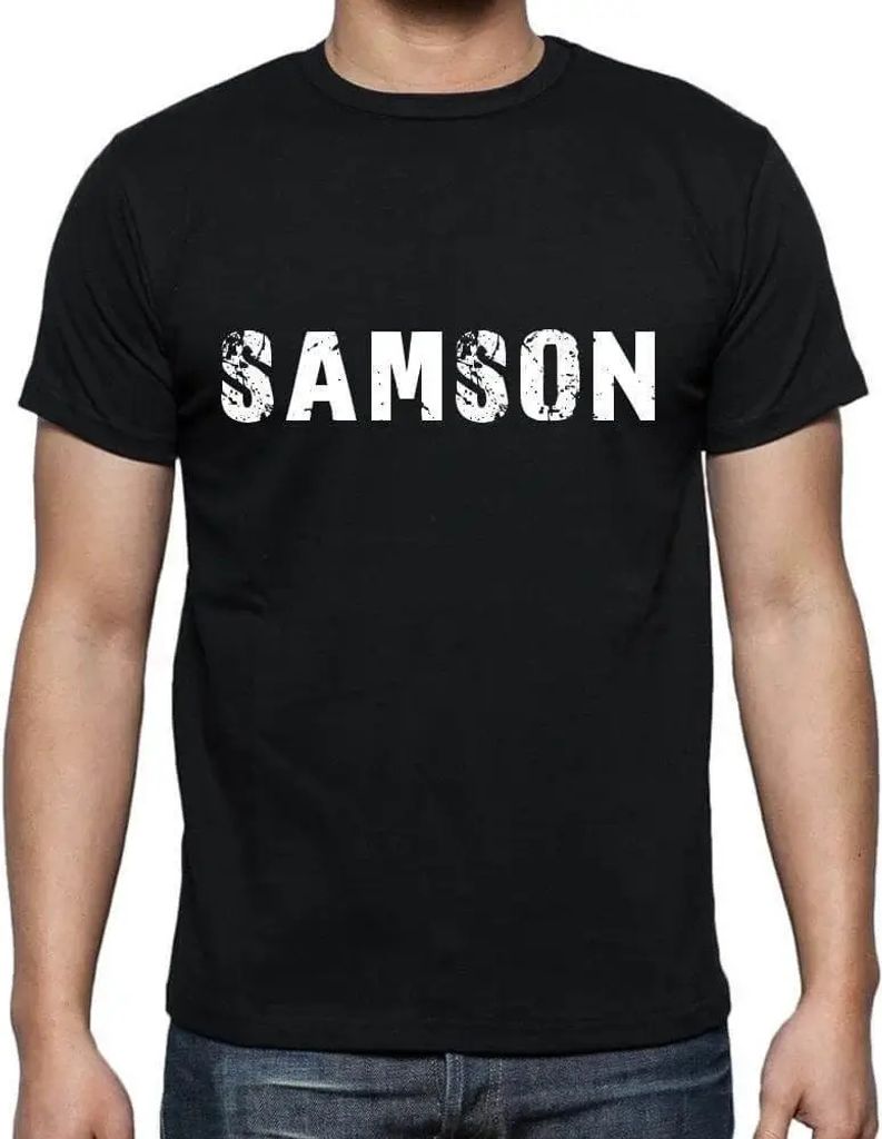 Herren Grafik T-Shirt Samson Öko-Verantwortlich Vintage Jahrgang Kurzarm Lustige Druck Geburtstag Geschenk Mann