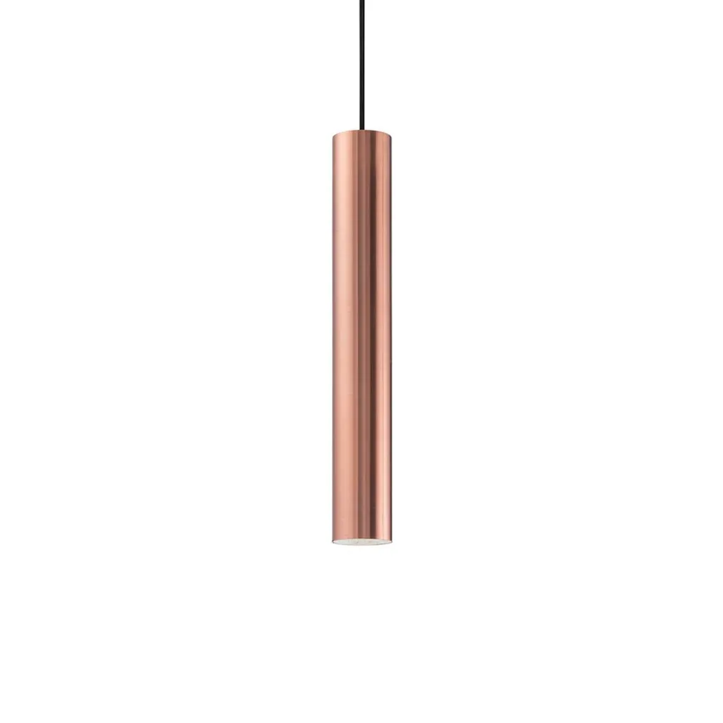 Cilindro a Sospensione Look Rame Ideal Lux 141855 - Illuminazione GU10