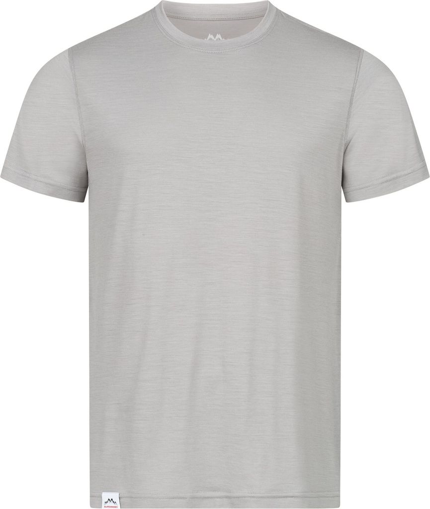 Alpenwert Merino Shirt Herren [100% MERINO] perfektes Wandershirt Wander Tshirt aus Wolle Tshirt für Sport, Outdoor, Funktionsshirt