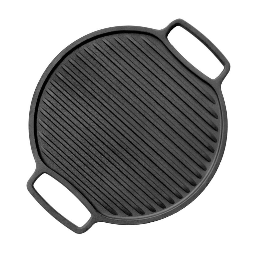 Grillplatte aus Gusseisen, 32 cm