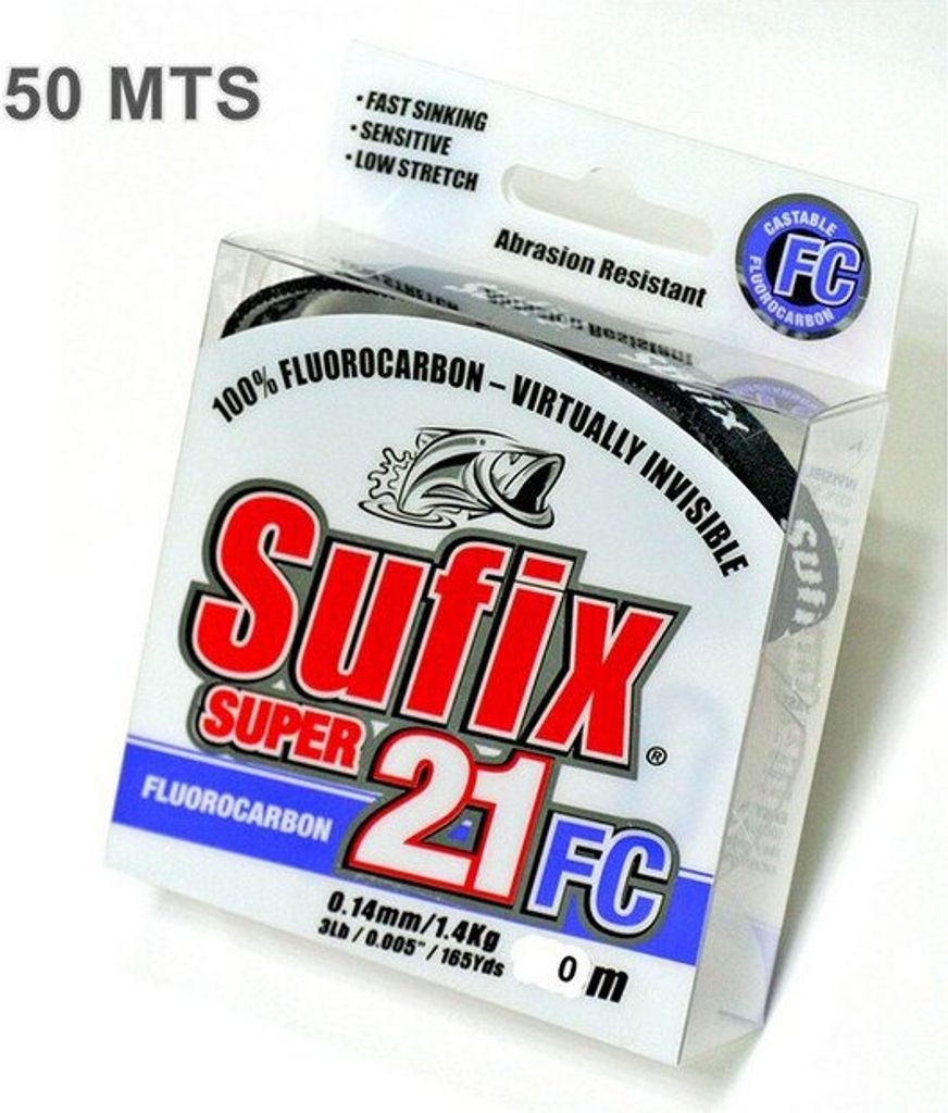 Sufix Super 21 Soc Flurocarbon 50 M Durchsichtig 0.600 mm Durchsichtig 0.600 mm