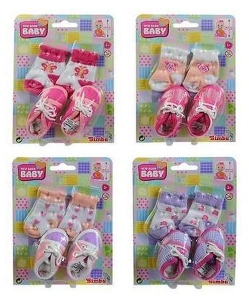 Accessoires voor poppen, Baby Born: schoenen en sokken, set Productafbeelding 