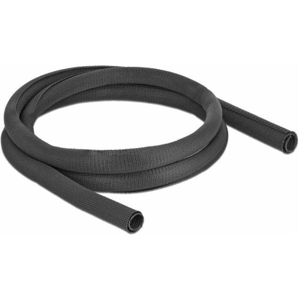 DELOCK Gewebeschlauch selbstschließ. hitzebest.2mx25mm Black