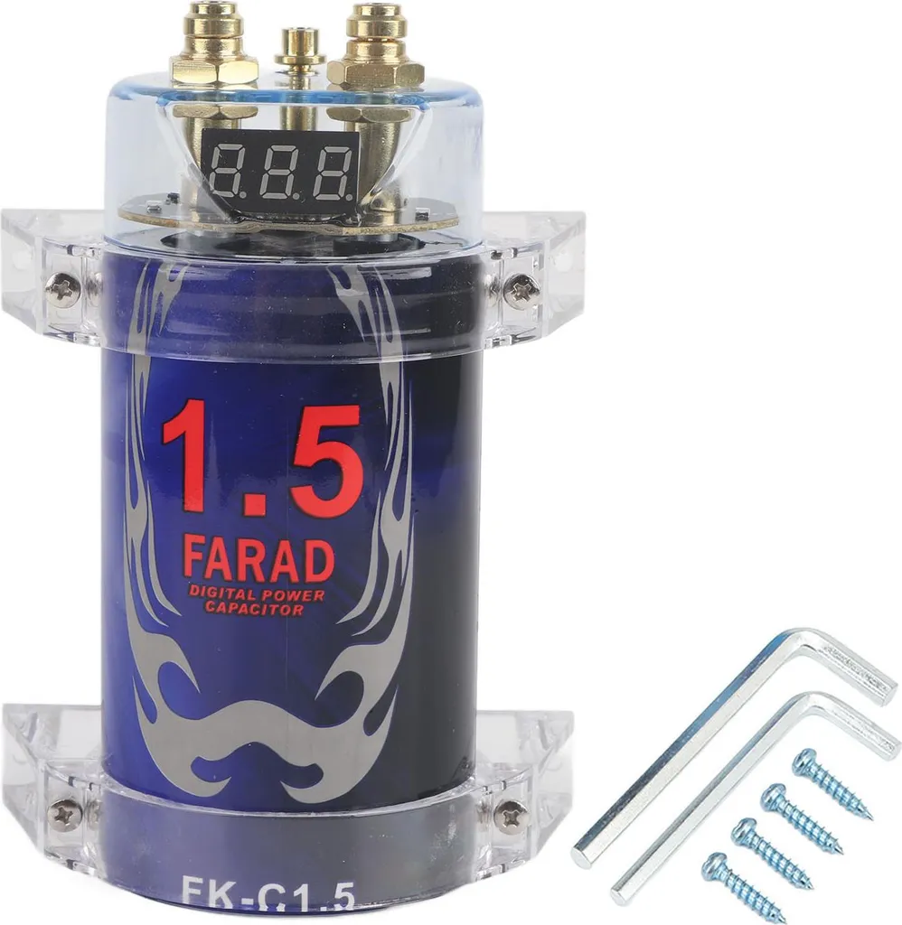 Upgrade Audio Auto: Condensatore 2 Farad con Display LED e Low ESR - 2