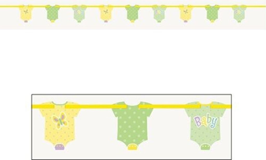 Unique Party - Punktemuster - Girlande, Papier, Baby Shower SG24653 (Einheitsgröße) (Grün/Gelb)