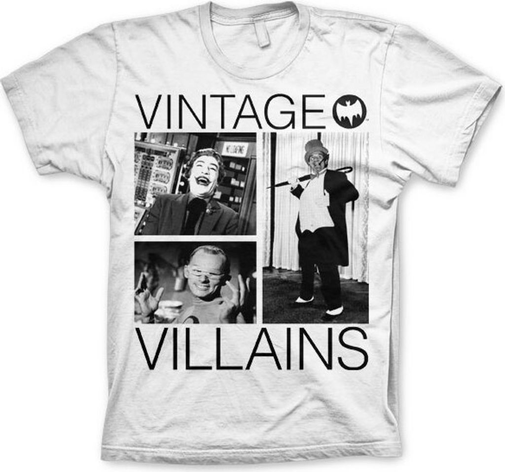 Vintage Villains T-Shirt - X-Large - White