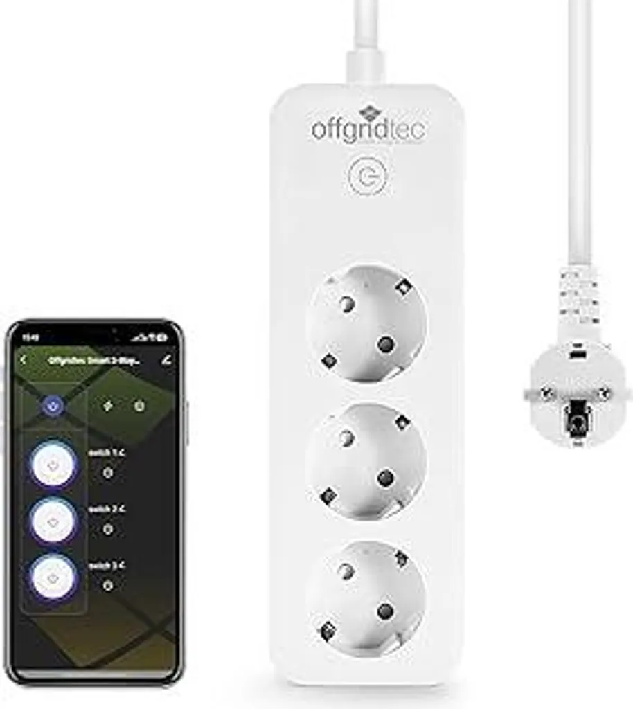Multipresa Smart Offgridtec 16A 3680W: Monitoraggio Energia Real-Time