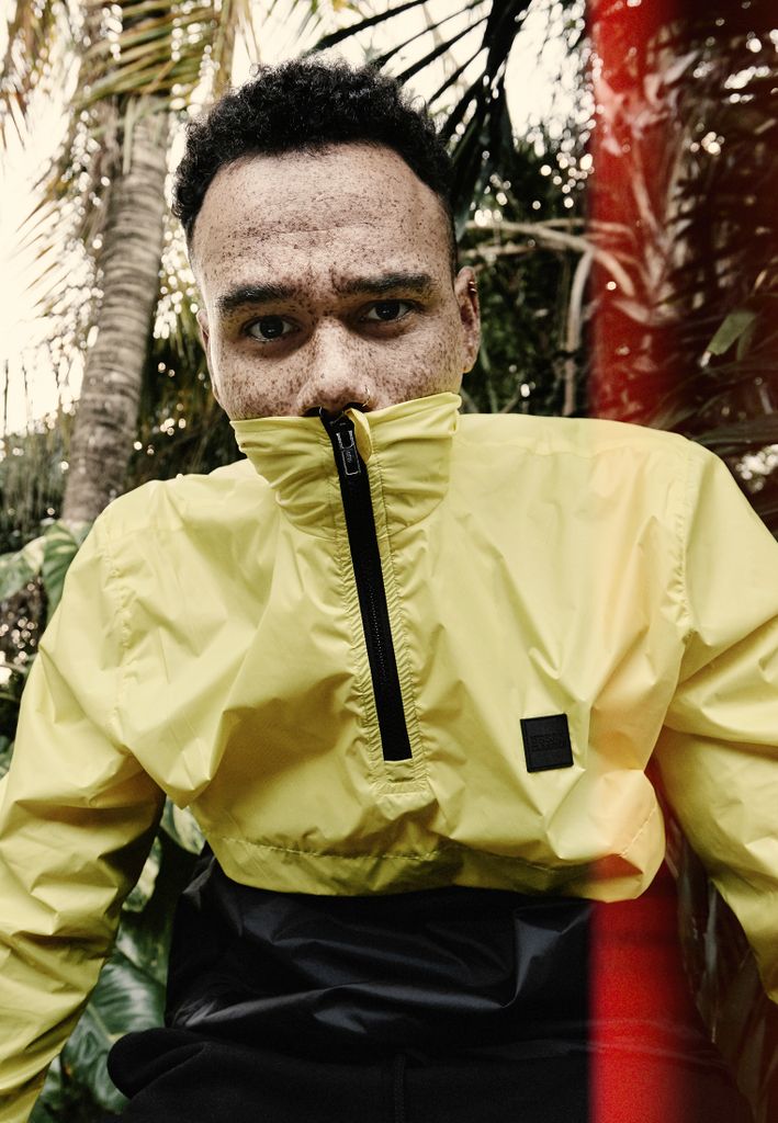 Urban Classics TB2748 | Stand Up Collar Pull Over Jacket S bis XXL - Farbe: brightyellow/blk - Größe: XL