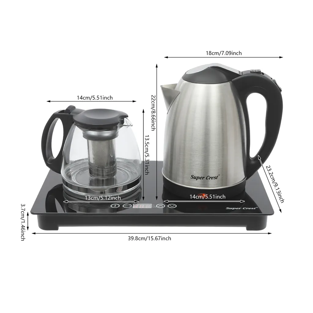 Bouilloire électrique numérique avec écran tactile pour thé et café Pro