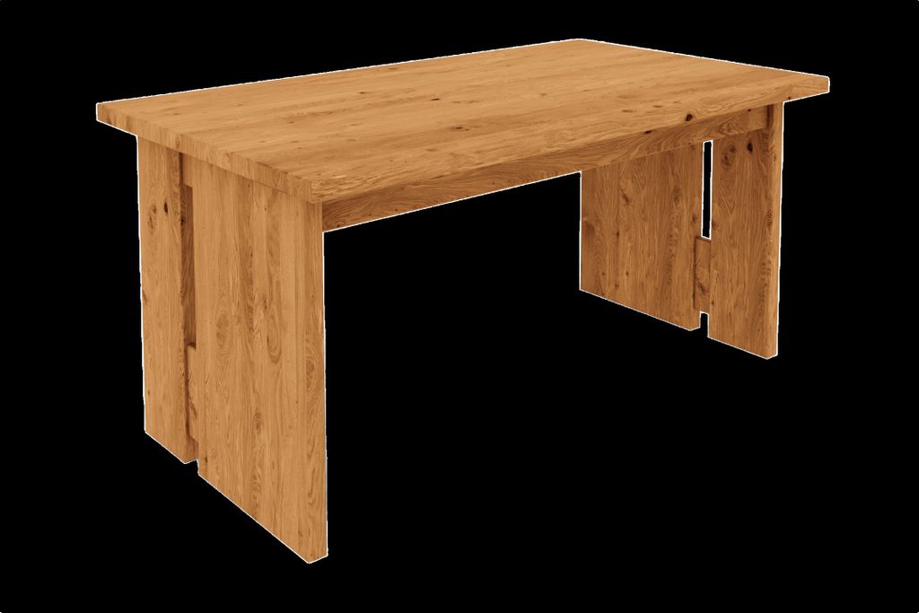 Esstisch VIGO 100 x 160 aus Massivholz, Naturgeölt