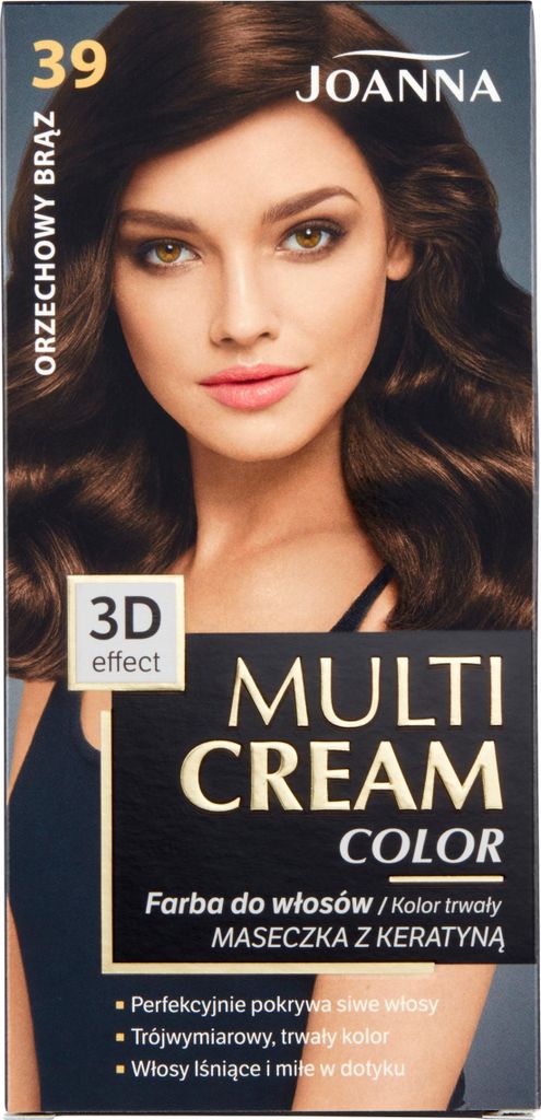 Joanna Multi Cream Color Haarfarbe 39 Nussbraun 50ml Produktbild 